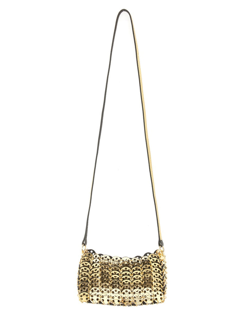 Rabanne Shoulder Bag — Black Leather