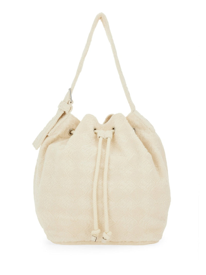 Tory Burch Bucket Bag — Ivory Cotton Polyamide Elastan