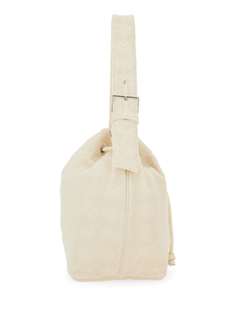 Tory Burch Bucket Bag — Ivory Cotton Polyamide Elastan