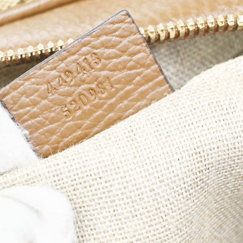 Gucci Bree Disco Gg Canvas With Leather Brown Bag