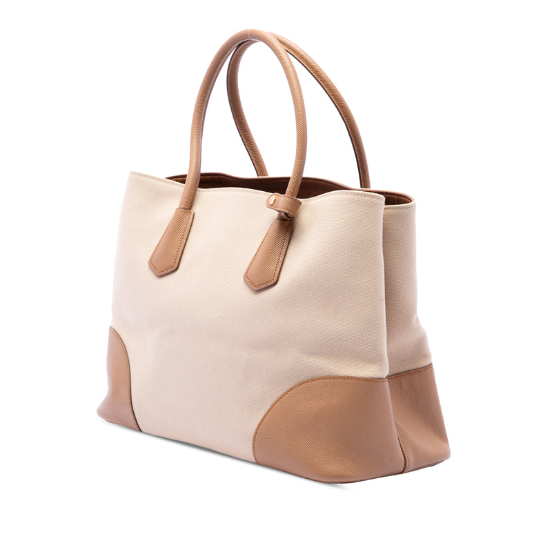 Medium Canvas and Saffiano Cuir Double Satchel - Image 2