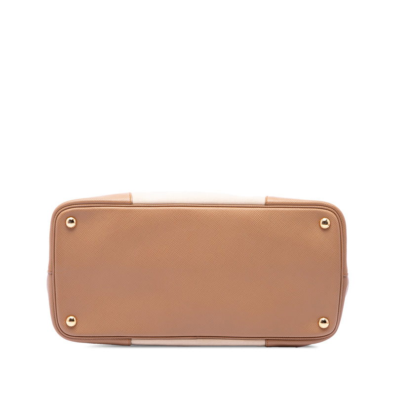 Medium Canvas and Saffiano Cuir Double Satchel - Image 3