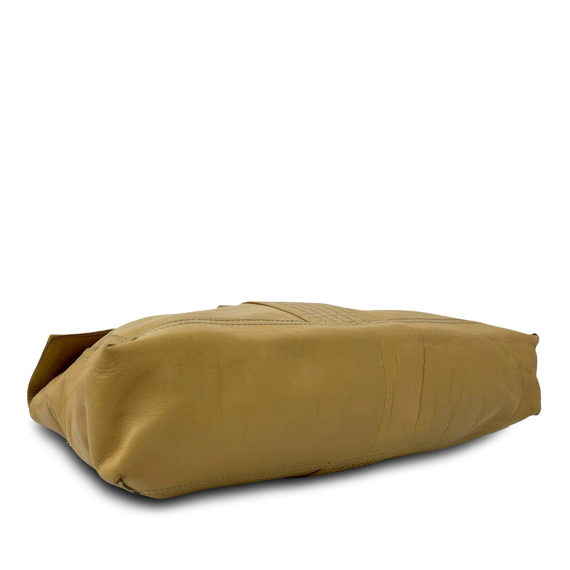 Leather Maxi Baguette Flap Bag - Image 3