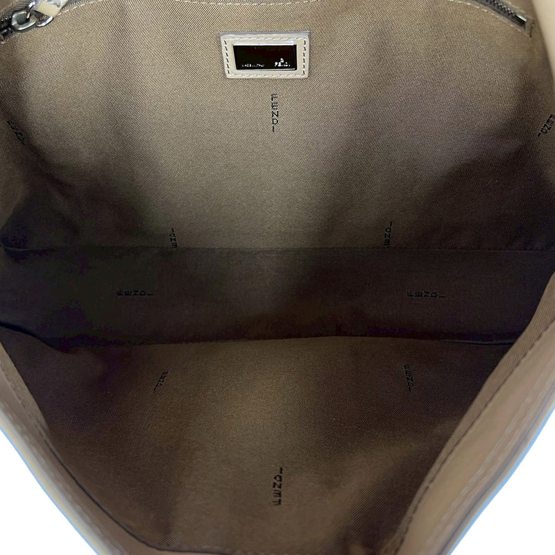 Leather Maxi Baguette Flap Bag - Image 4