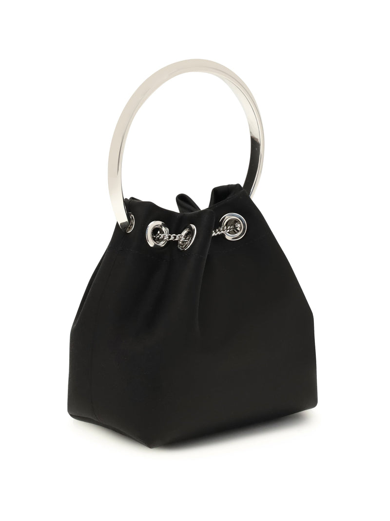 Jimmy Choo Bon Bucket Bag — Black Silk