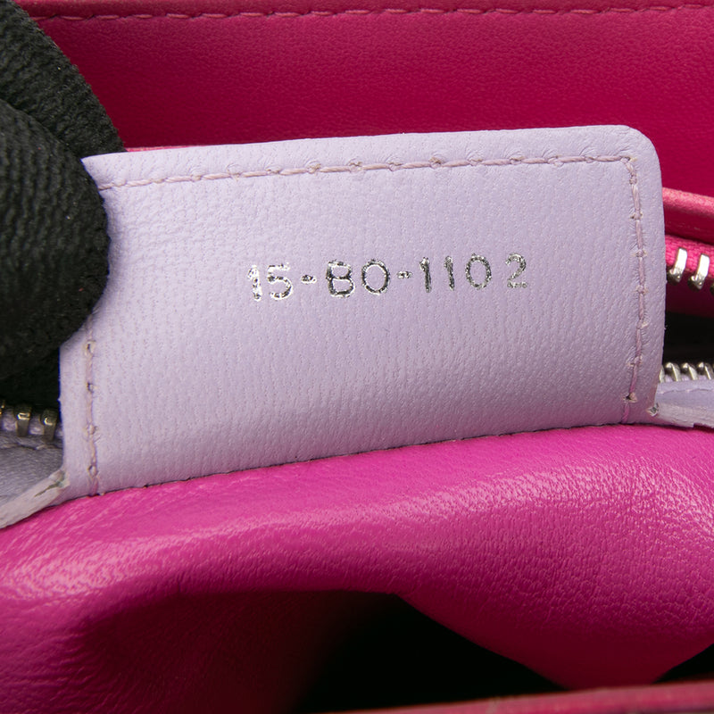 Medium Bicolor Lambskin Cannage Lady Dior - Image 6