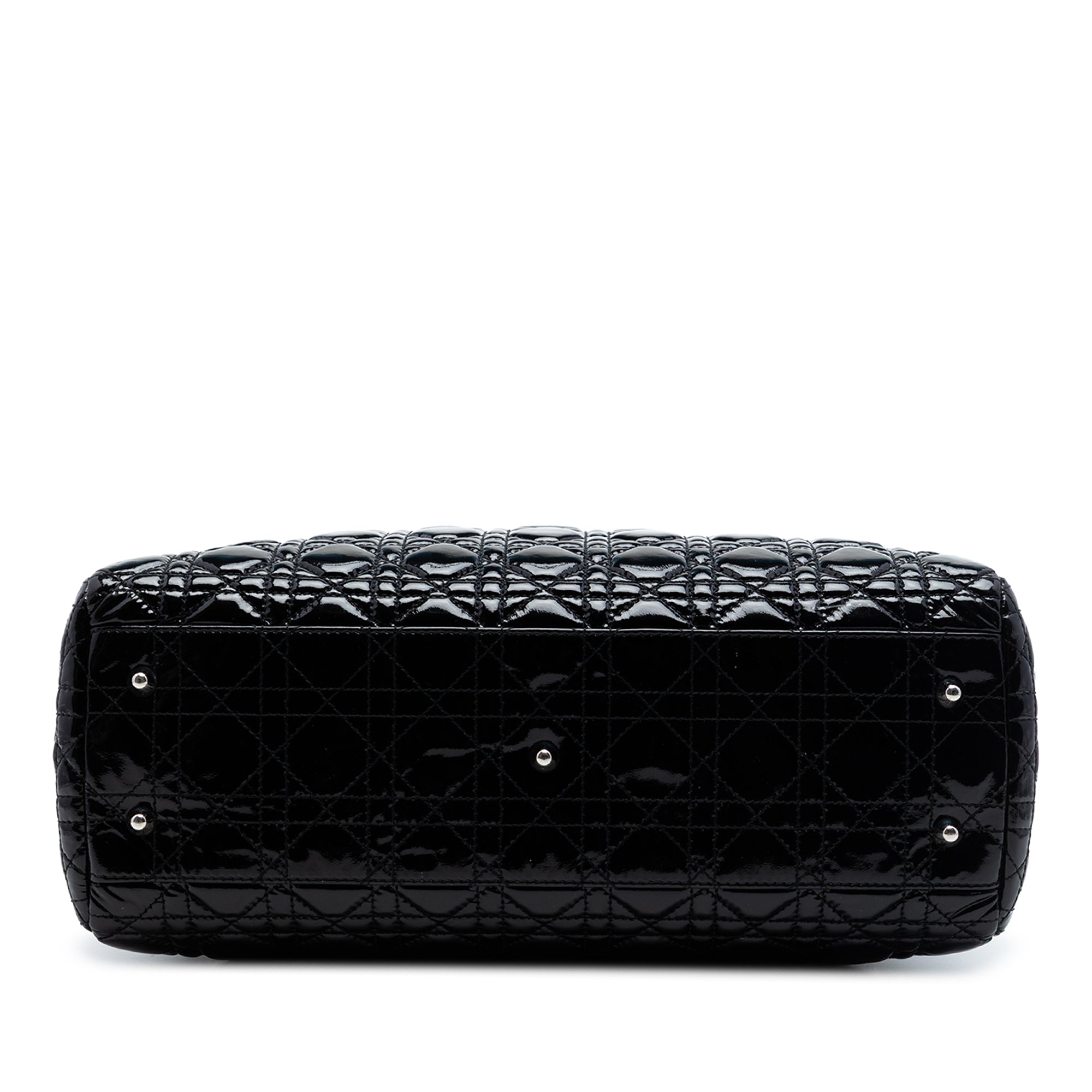 Large Patent Cannage Lady Dior Soft Shopping Tote - Image 3