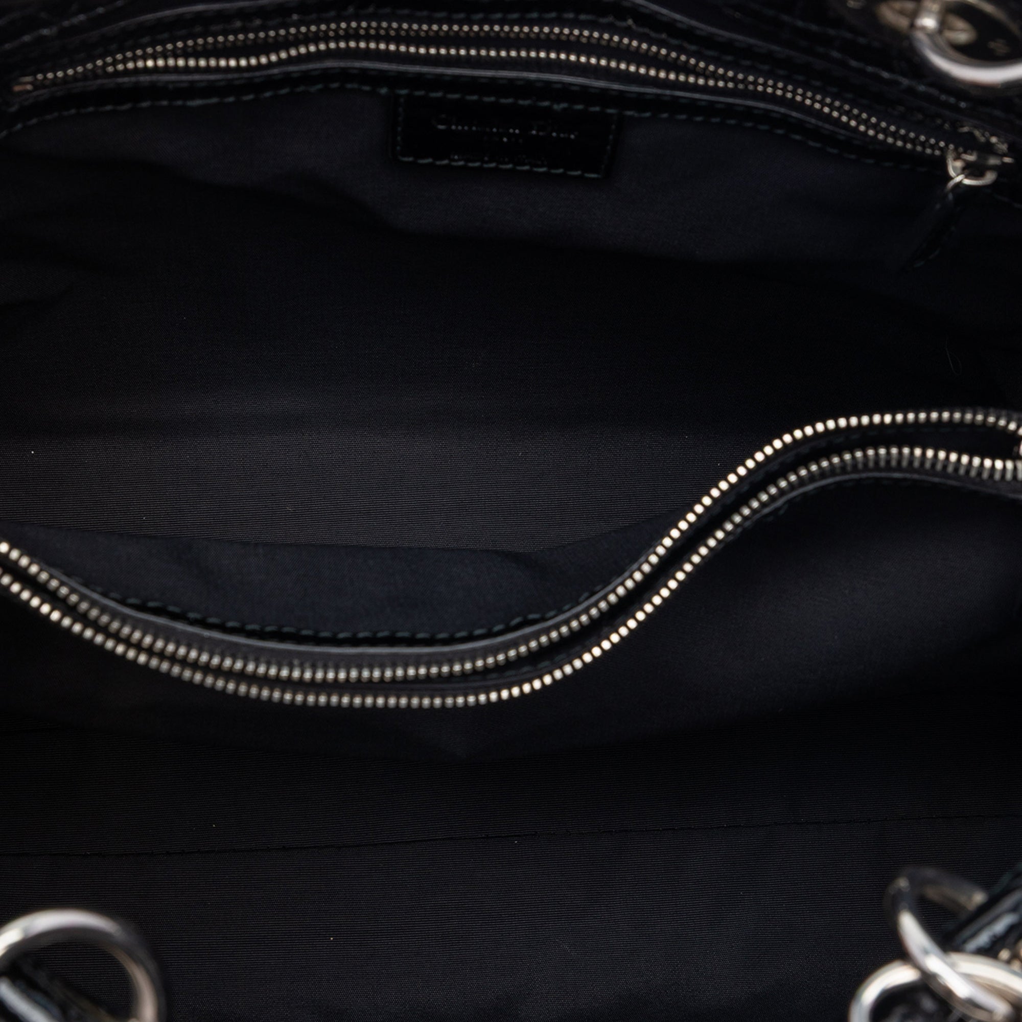 Large Patent Cannage Lady Dior Soft Shopping Tote - Image 4
