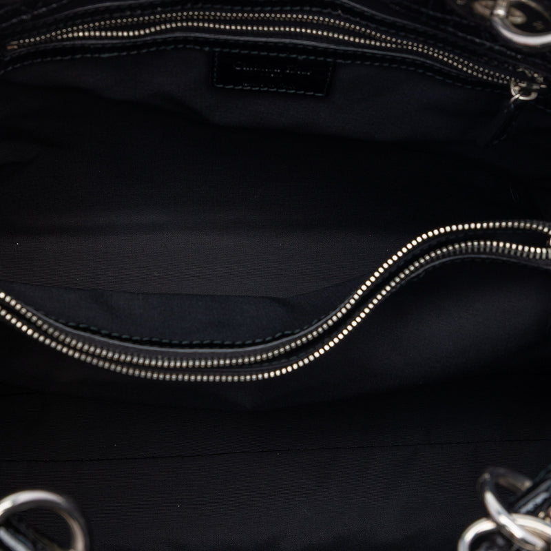 Large Patent Cannage Lady Dior Soft Shopping Tote - Image 4