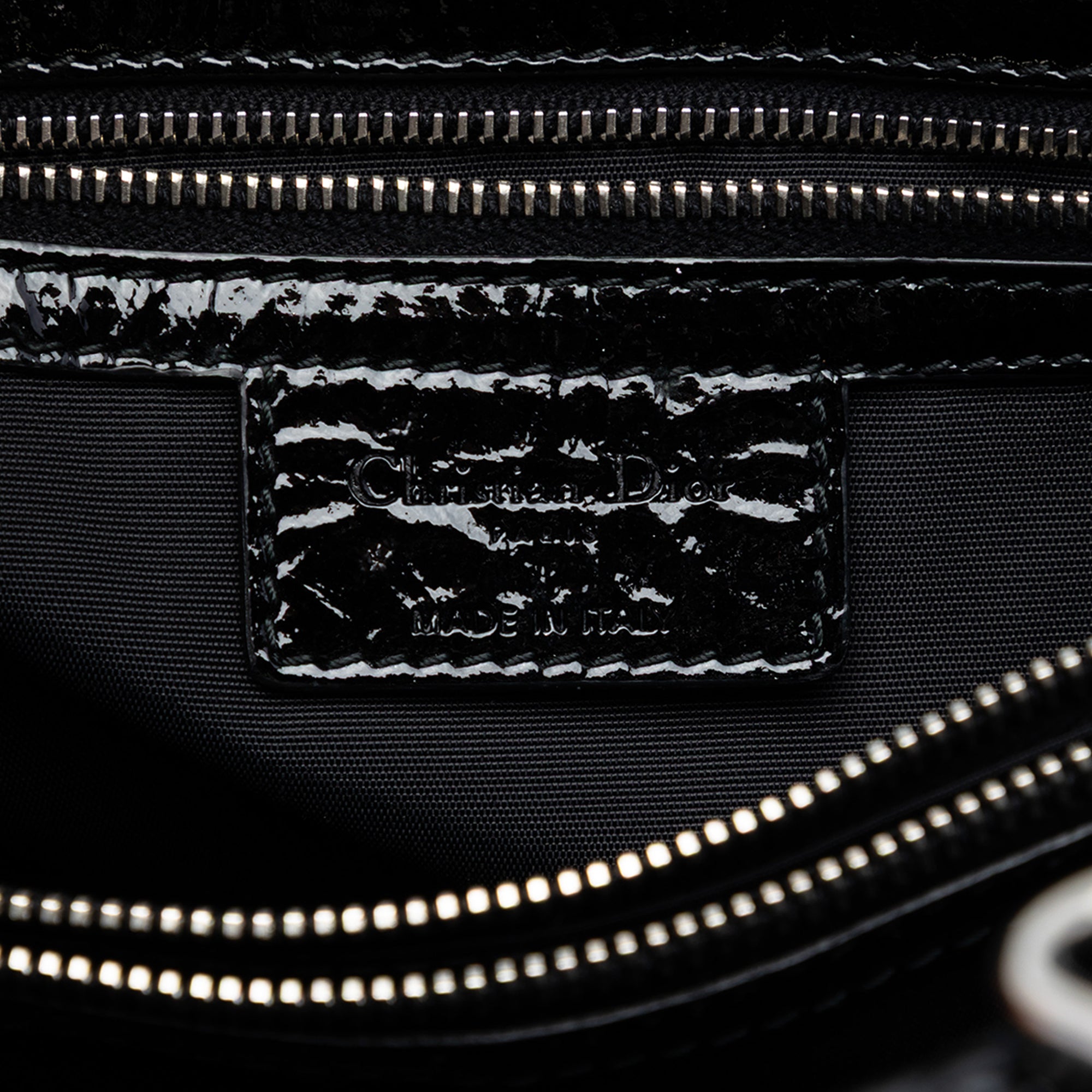 Large Patent Cannage Lady Dior Soft Shopping Tote - Image 5