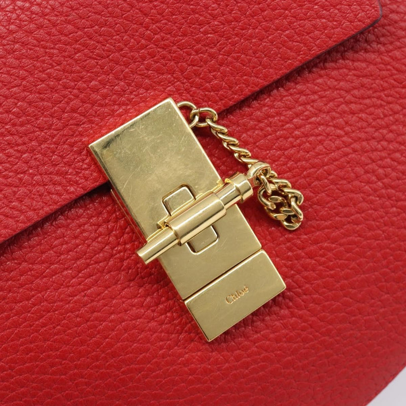 Chloe Drew Leather Red Bag