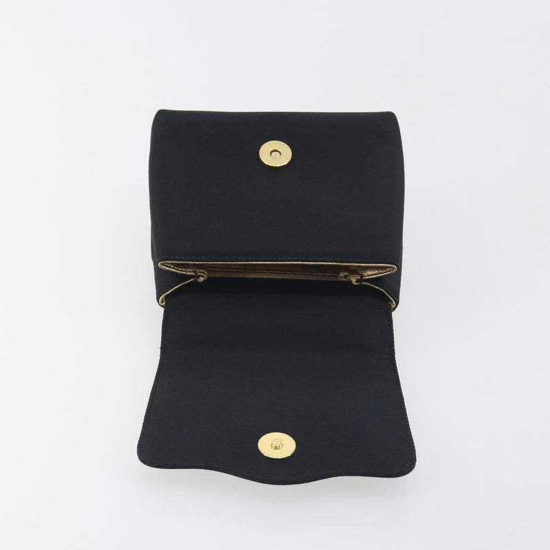 Chanel Vintage Camellia Flap Satin Black Bag