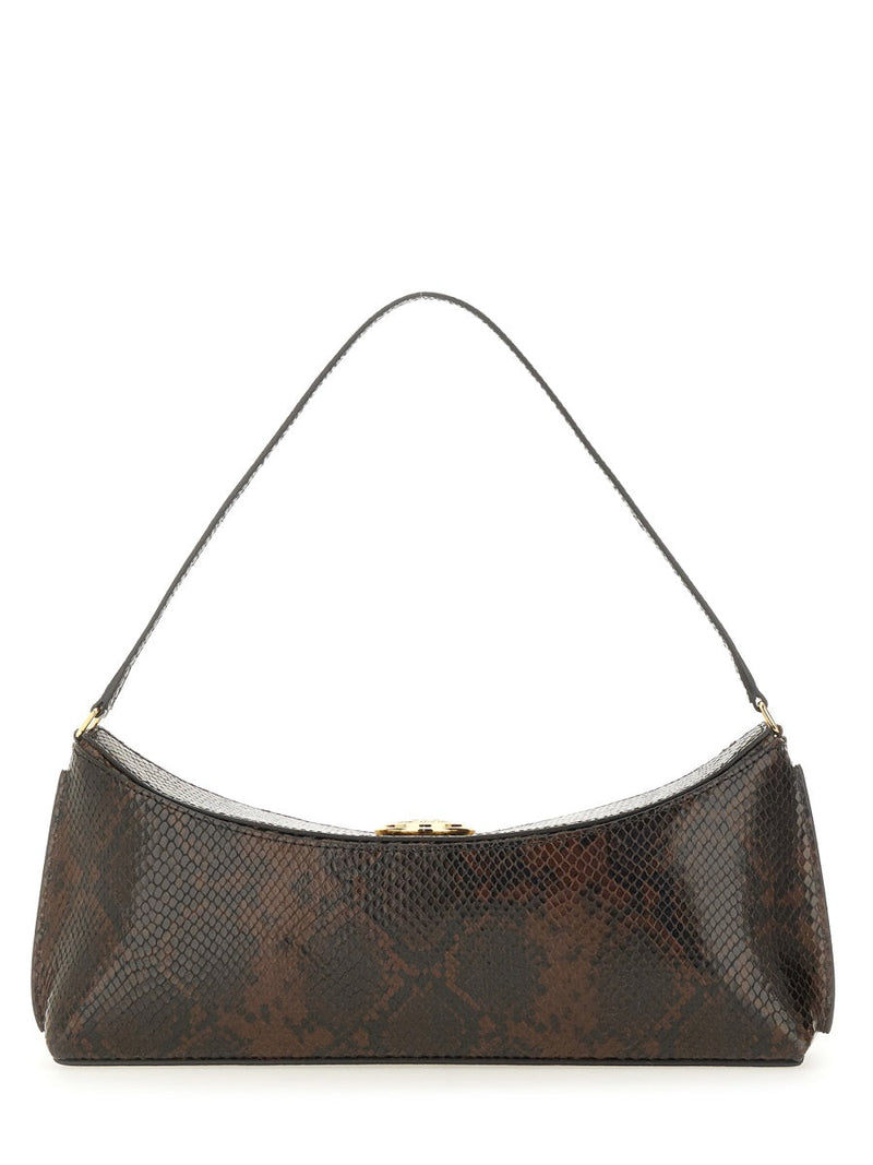 Jacquemus Ovalo Clutch — Brown Leather