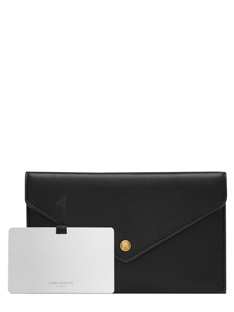 Saint Laurent Shoulder Bag — White Leather