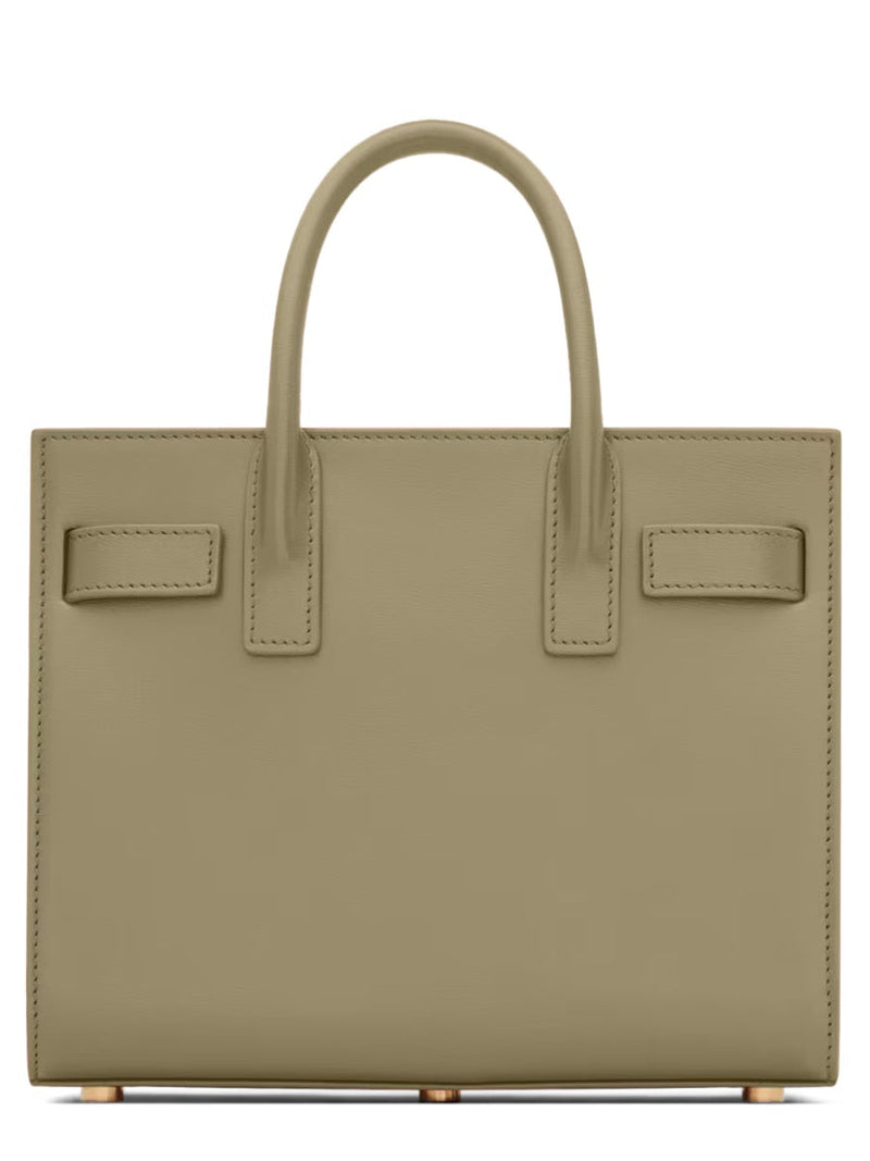 Saint Laurent Top Handle Bag — Green Calfskin
