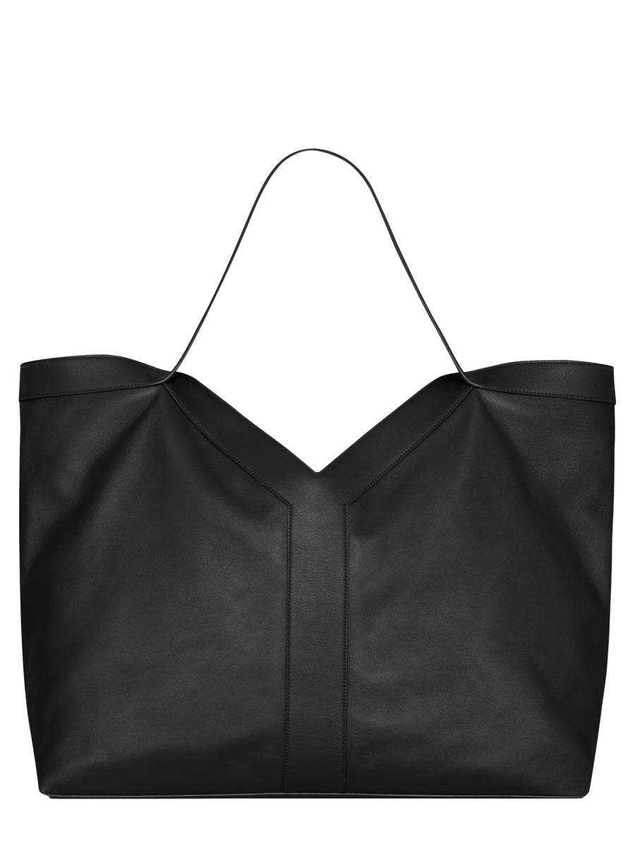 Saint Laurent Calfskin Tote Bag — Black