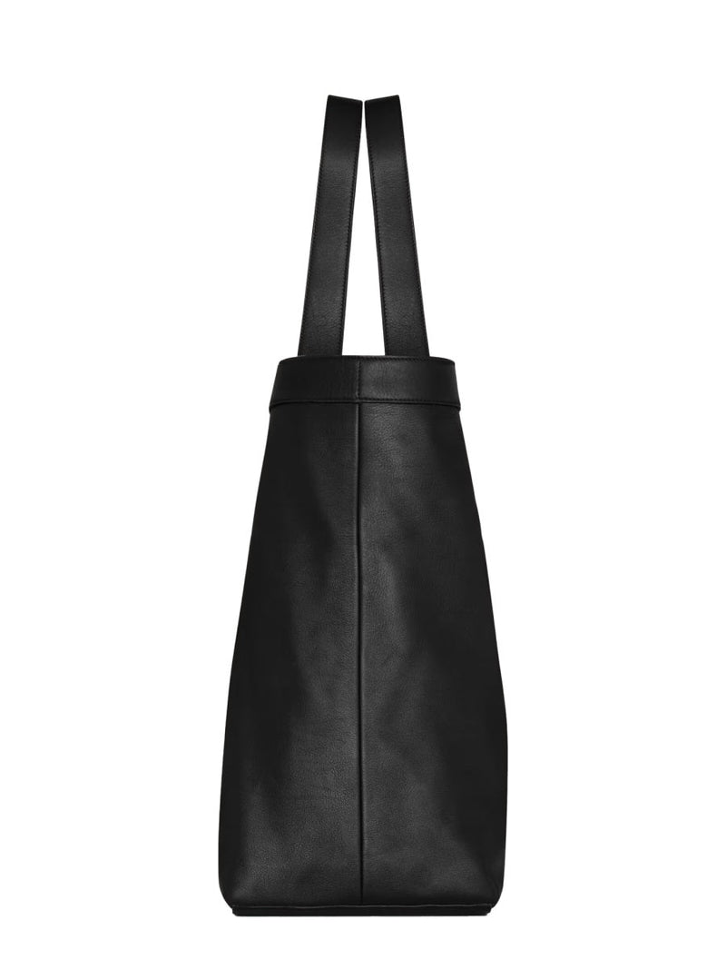Saint Laurent Calfskin Tote Bag — Black