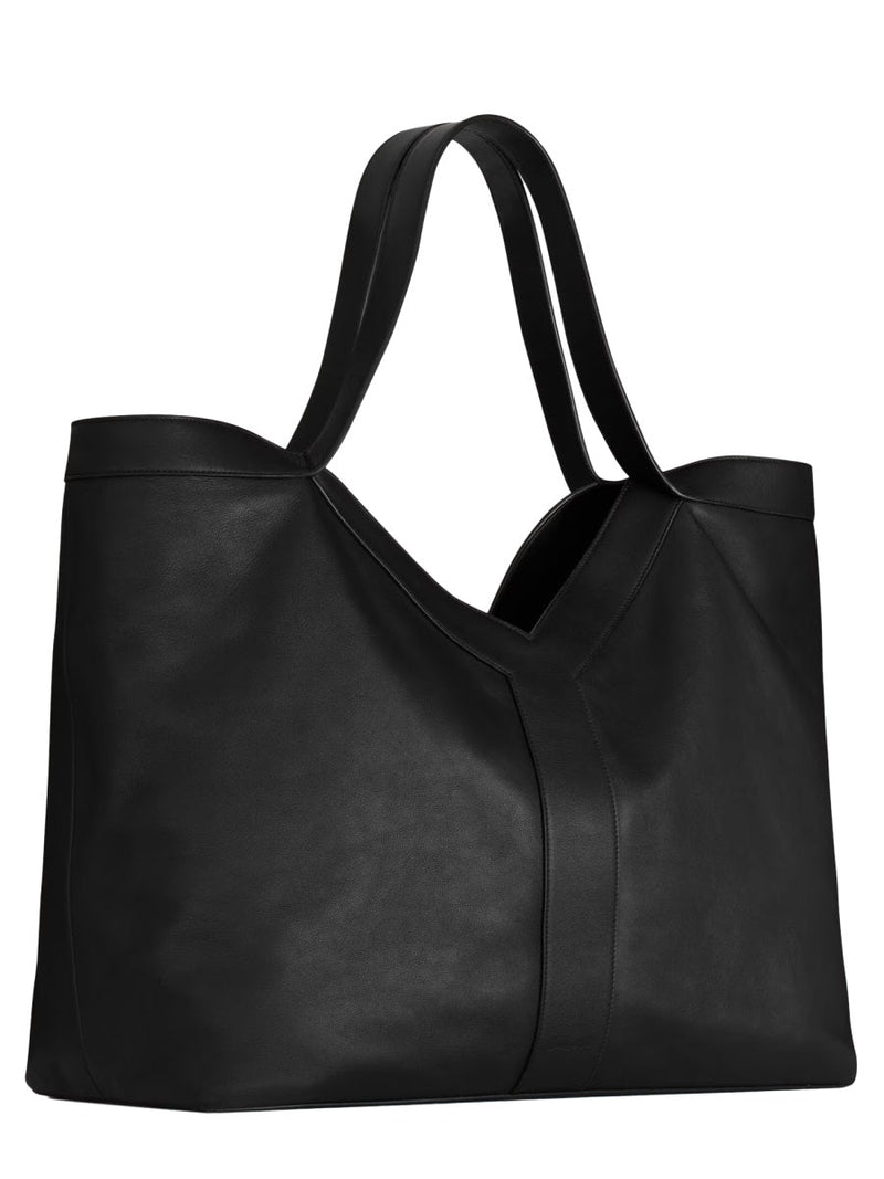 Saint Laurent Calfskin Tote Bag — Black