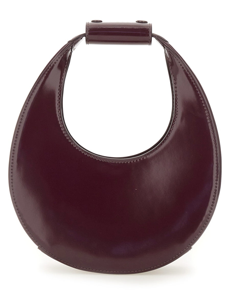 Staud Mini Moon Shoulder Bag — Red Cow Leather (bos Taurus)