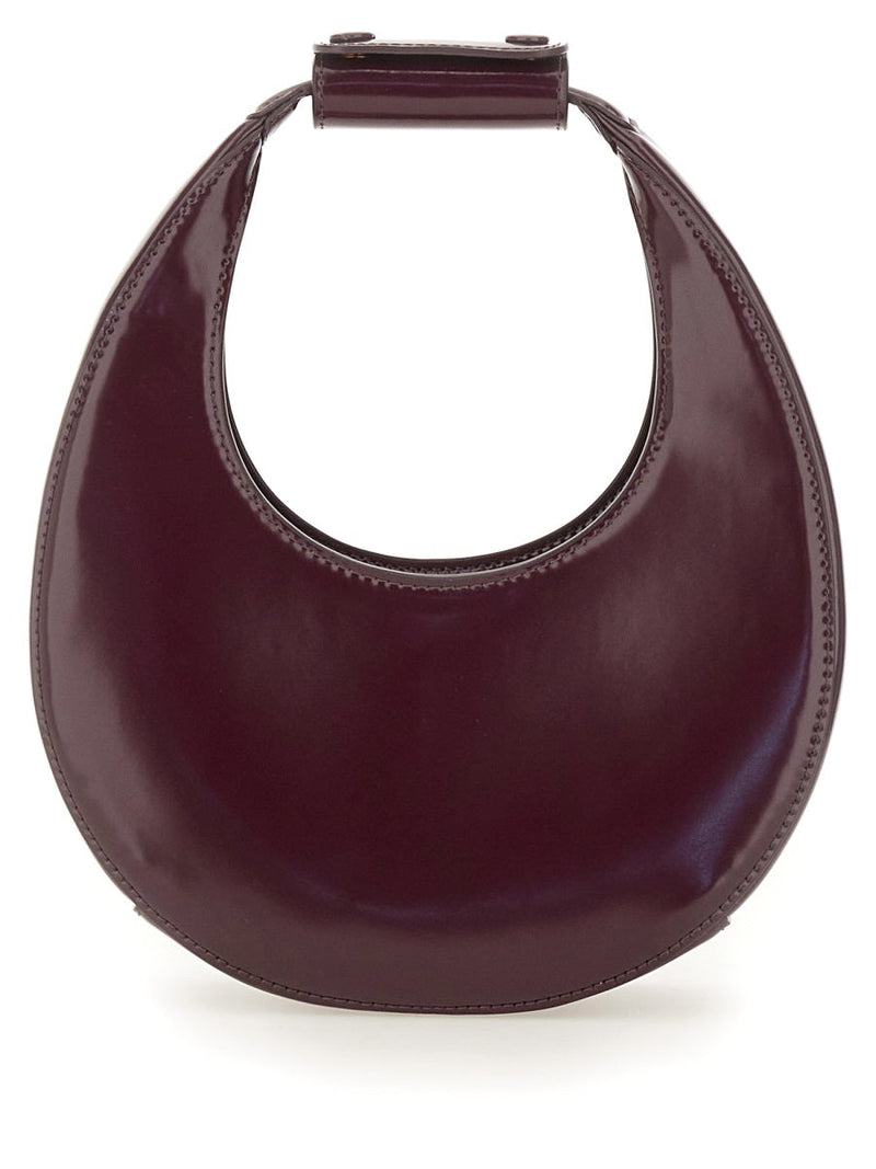 Staud Mini Moon Shoulder Bag — Red Cow Leather (bos Taurus)