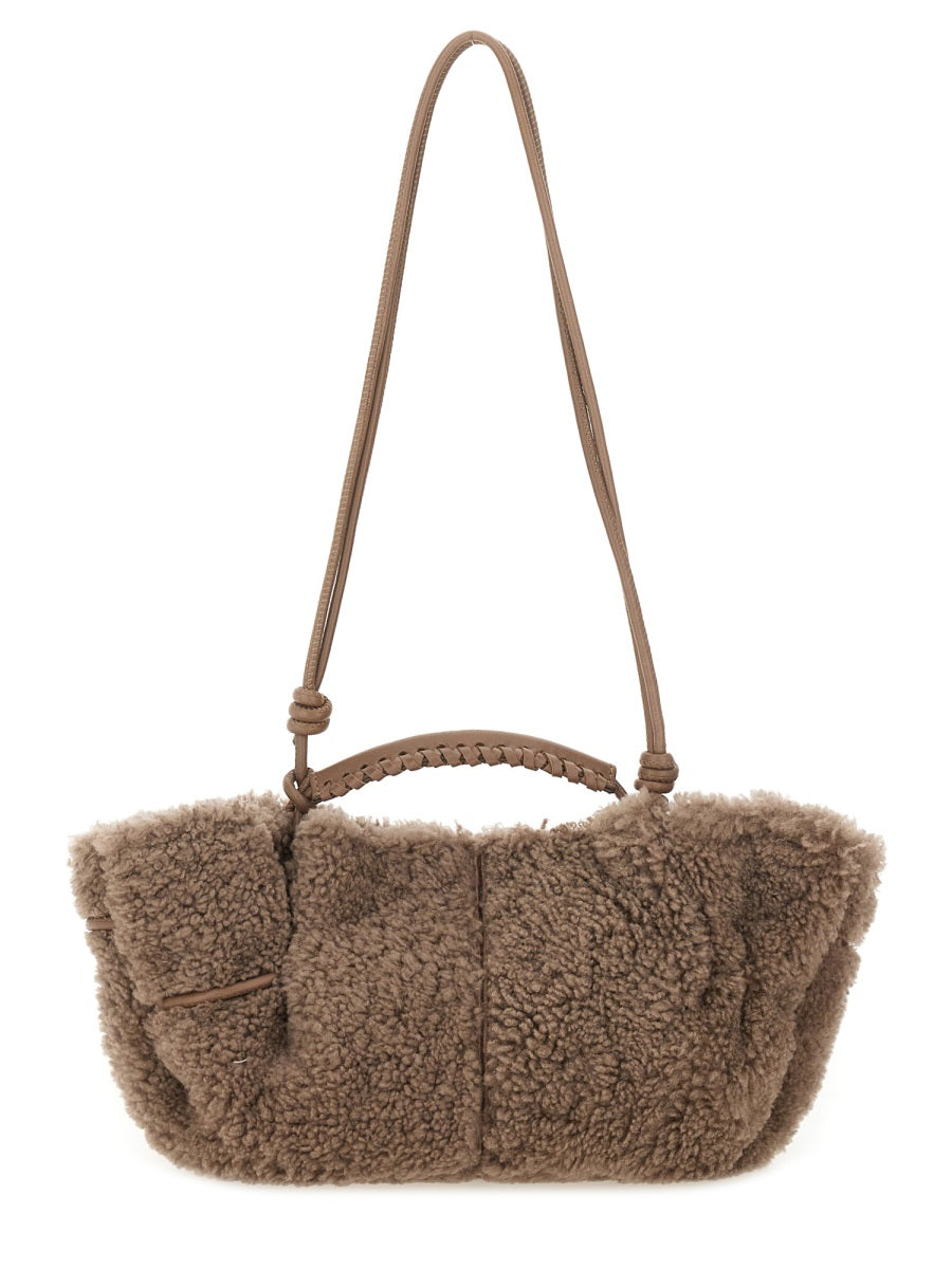 Hereu Arta Curly Mini Bag — Gray Leather