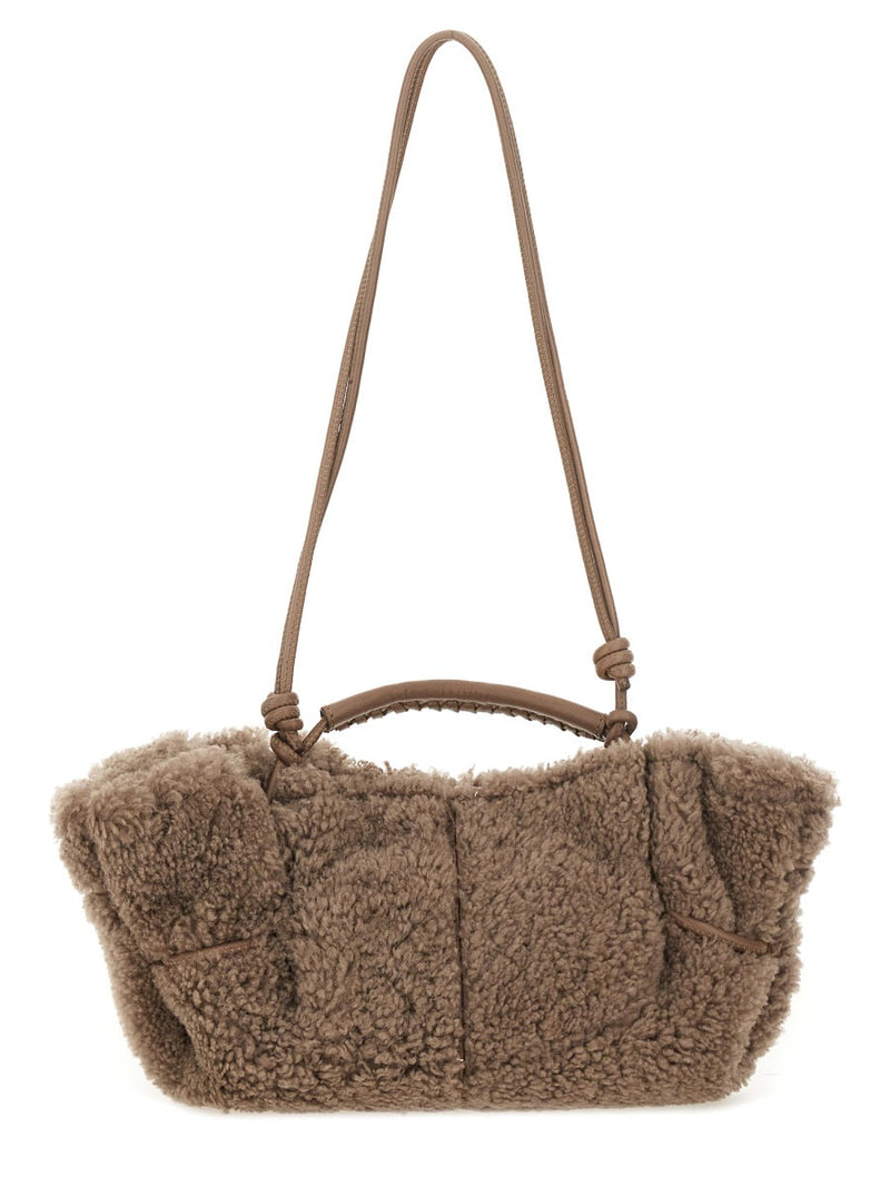 Hereu Arta Curly Mini Bag — Gray Leather