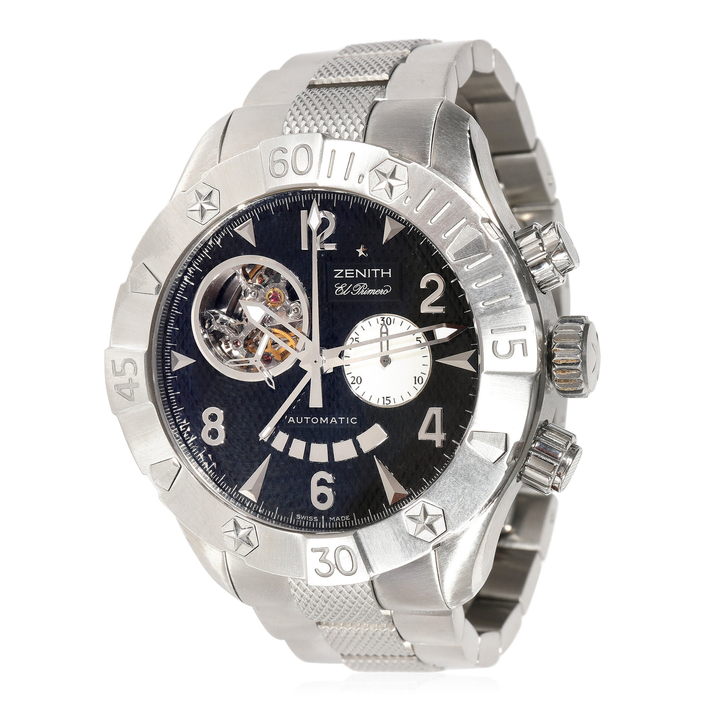 Zenith Defy Classic 03.0526.4021 Mens Watch Stainless Steel Black Wrist