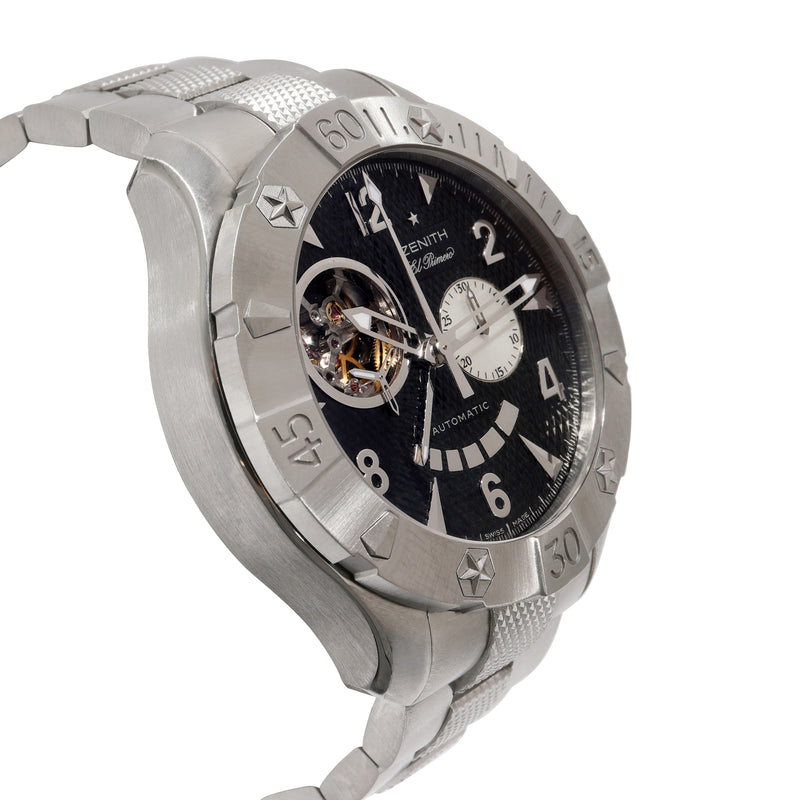 Zenith Defy Classic 03.0526.4021 Mens Watch Stainless Steel Black Wrist
