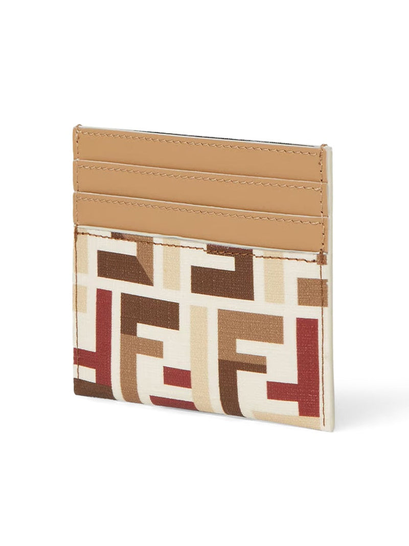 Fendi Card Case — Beige Polyurethane Wallets & Purses