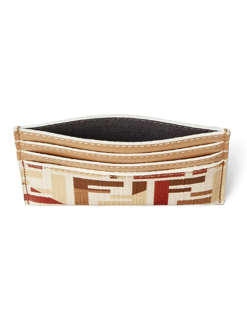 Fendi Card Case — Beige Polyurethane Wallets & Purses