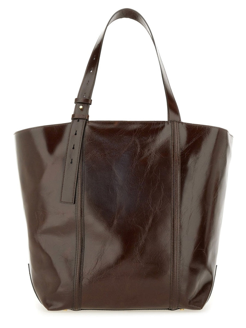 Golden Goose Leather Tote Bag — Brown