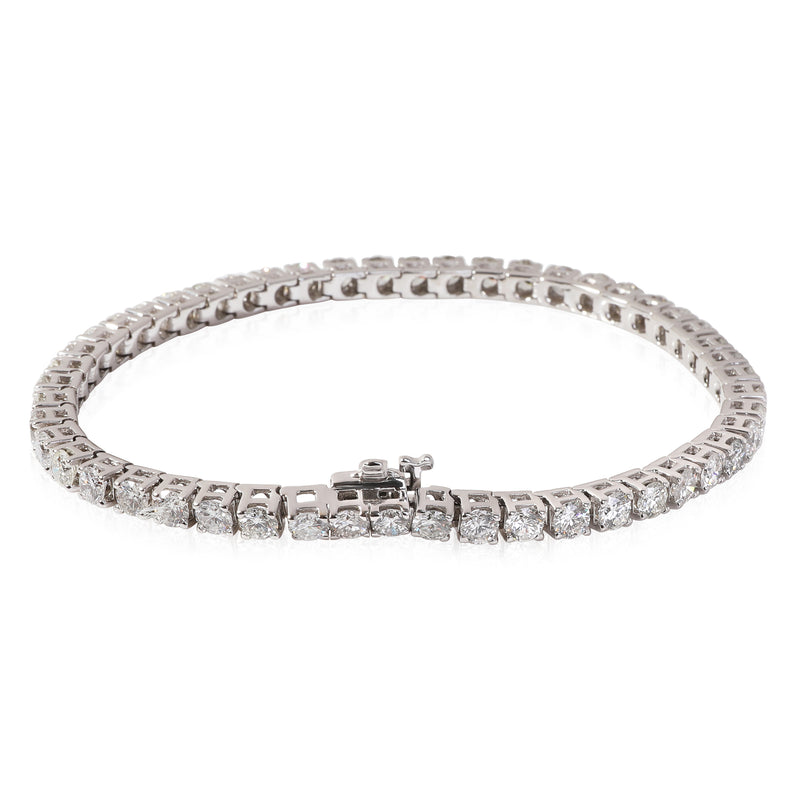 Diamond Tennis Bracelet 18k White Gold 7.25 Ctw