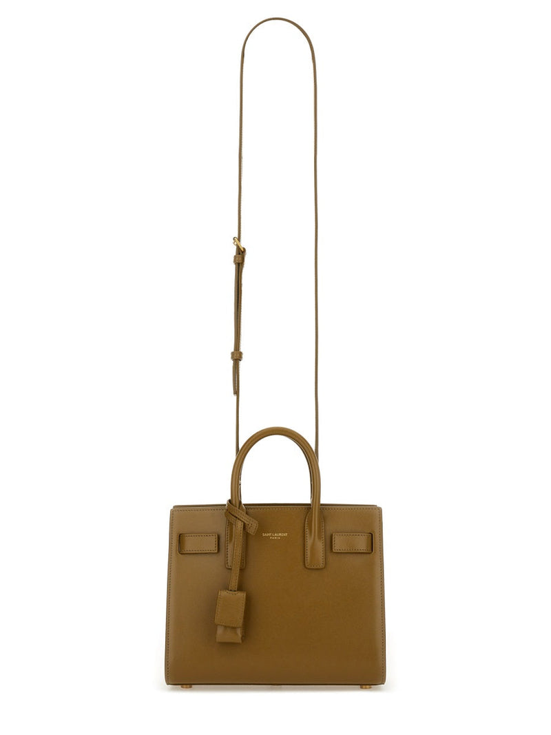 Saint Laurent Sac De Jour Shoulder Bag — Green Domesticated Calf Leather