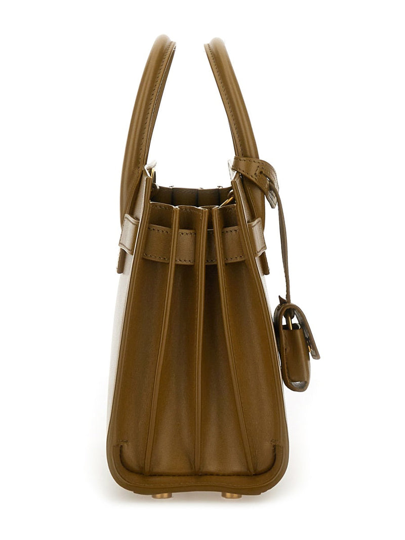 Saint Laurent Sac De Jour Shoulder Bag — Green Domesticated Calf Leather
