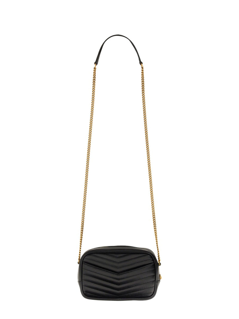 Saint Laurent Shoulder Bag — Black Calf Leather