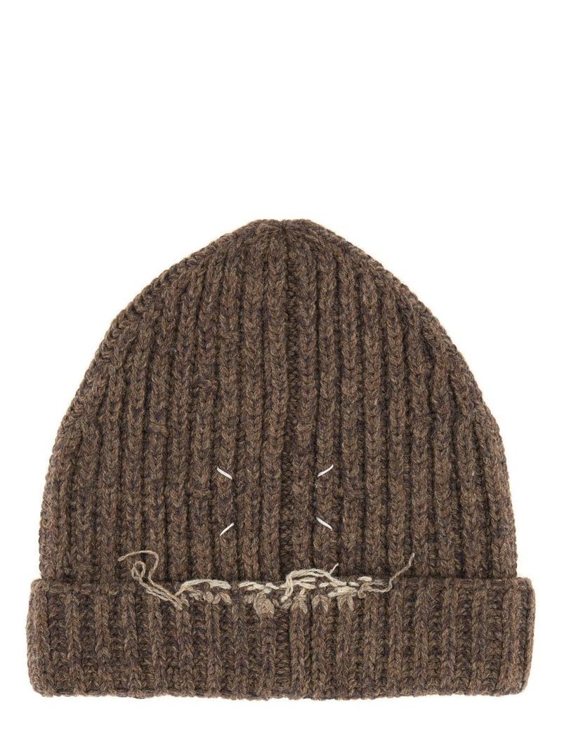 Maison Margiela S50tb0012_m13151144f Beanie — Brown Virgin Wool Beanies