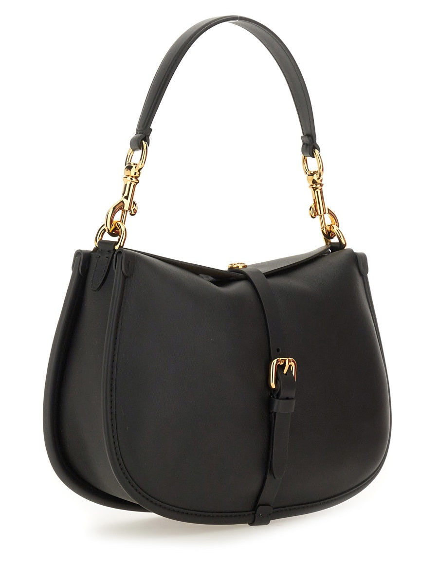 Etro Pony Shoulder Bag — Black Leather