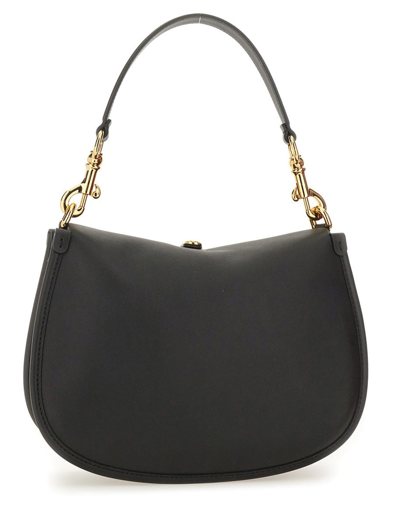 Etro Pony Shoulder Bag — Black Leather