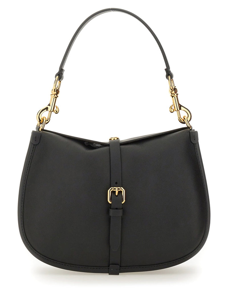 Etro Pony Shoulder Bag — Black Leather