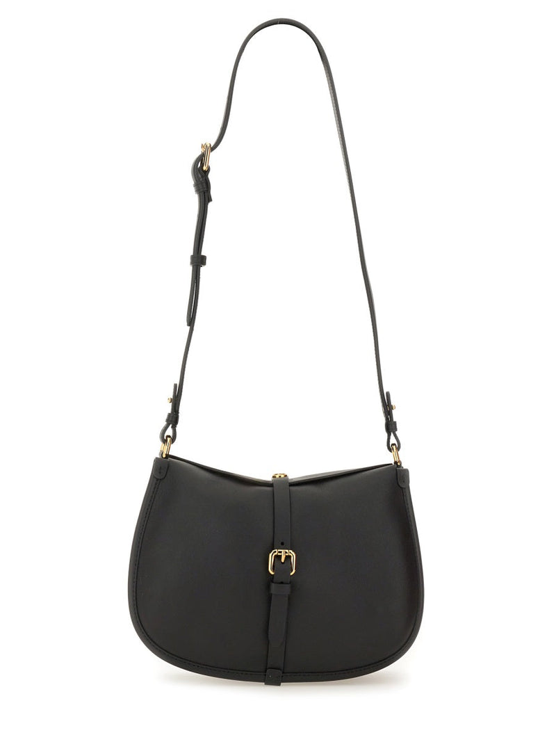 Etro Pony Shoulder Bag — Black Leather