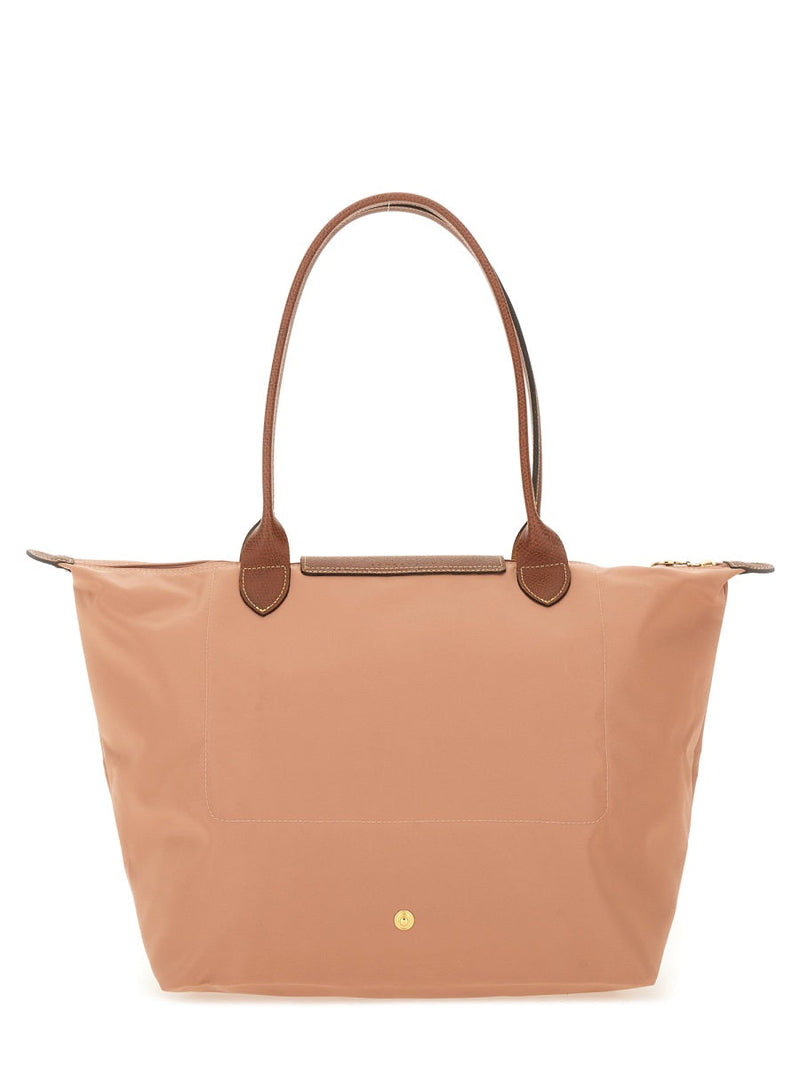 Longchamp Le Pliage Large Shoulder Bag — Pink Nylon
