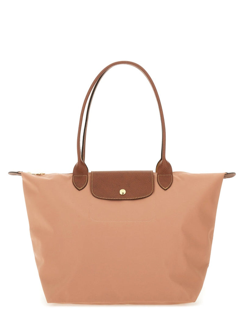 Longchamp Le Pliage Large Shoulder Bag — Pink Nylon