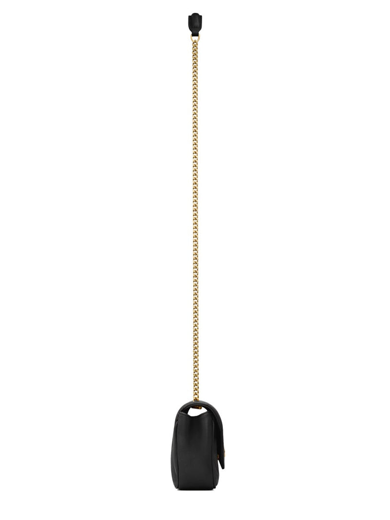 Saint Laurent Loulou Shoulder Bag — Black Lamb Leather