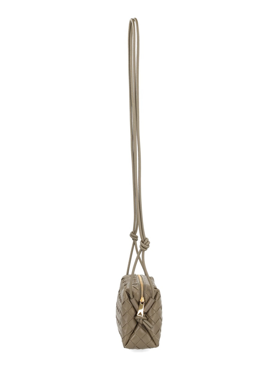 Bottega Veneta Loop Mini Shoulder Bag — Beige Lamb Leather