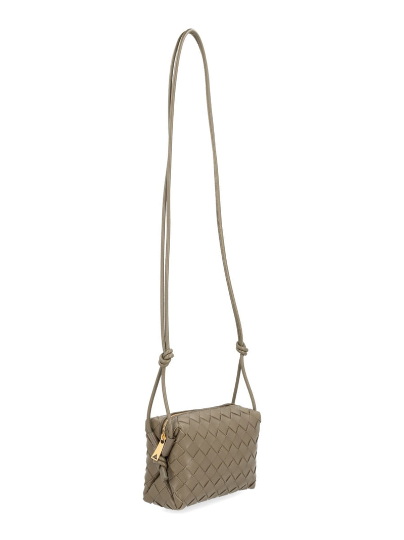 Bottega Veneta Loop Mini Shoulder Bag — Beige Lamb Leather