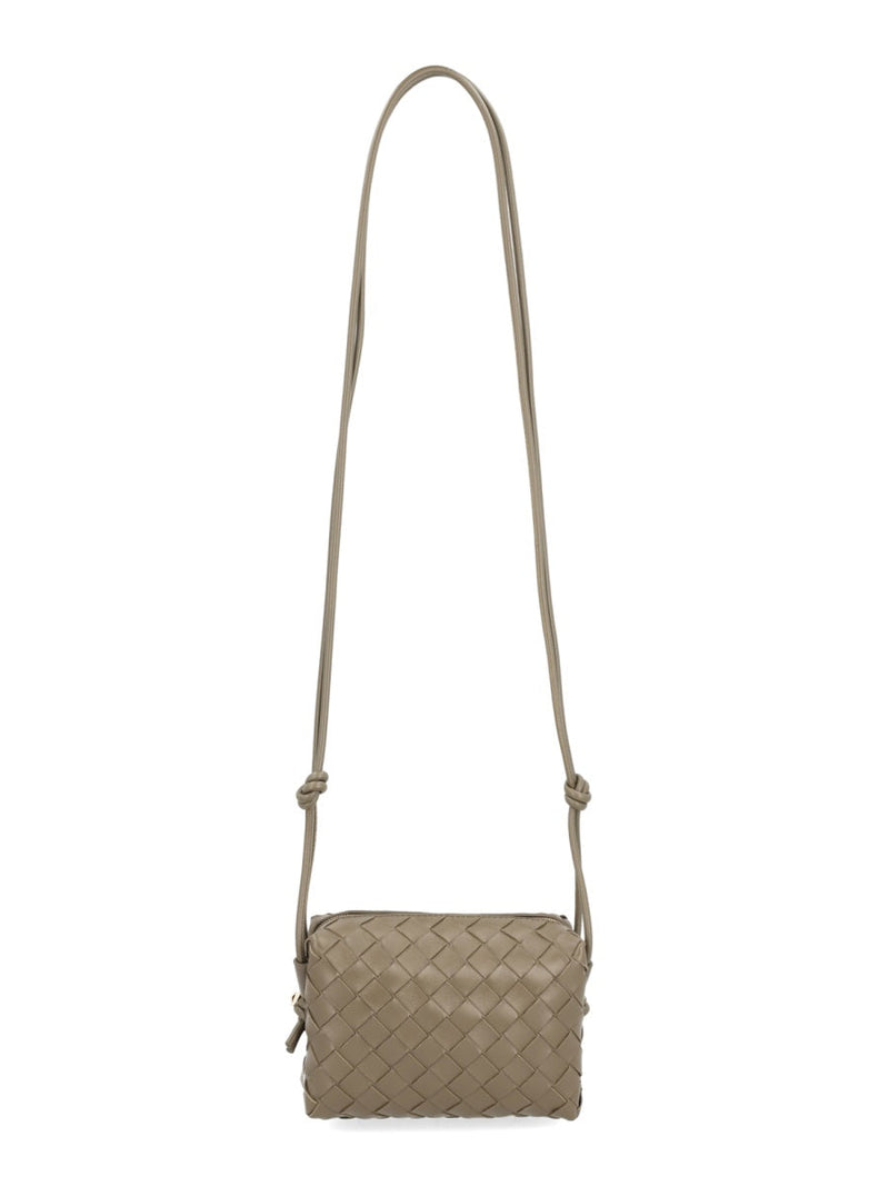 Bottega Veneta Loop Mini Shoulder Bag — Beige Lamb Leather