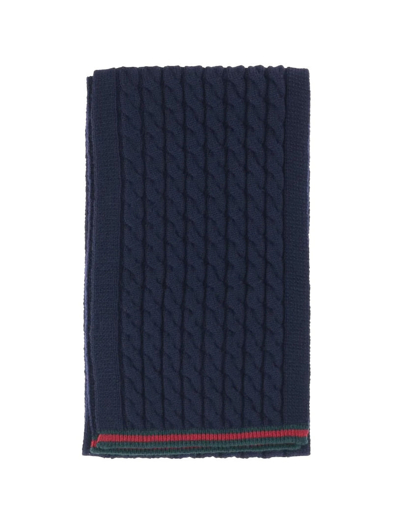 Gucci Tresy Scarf — Blue Wool Scarfs