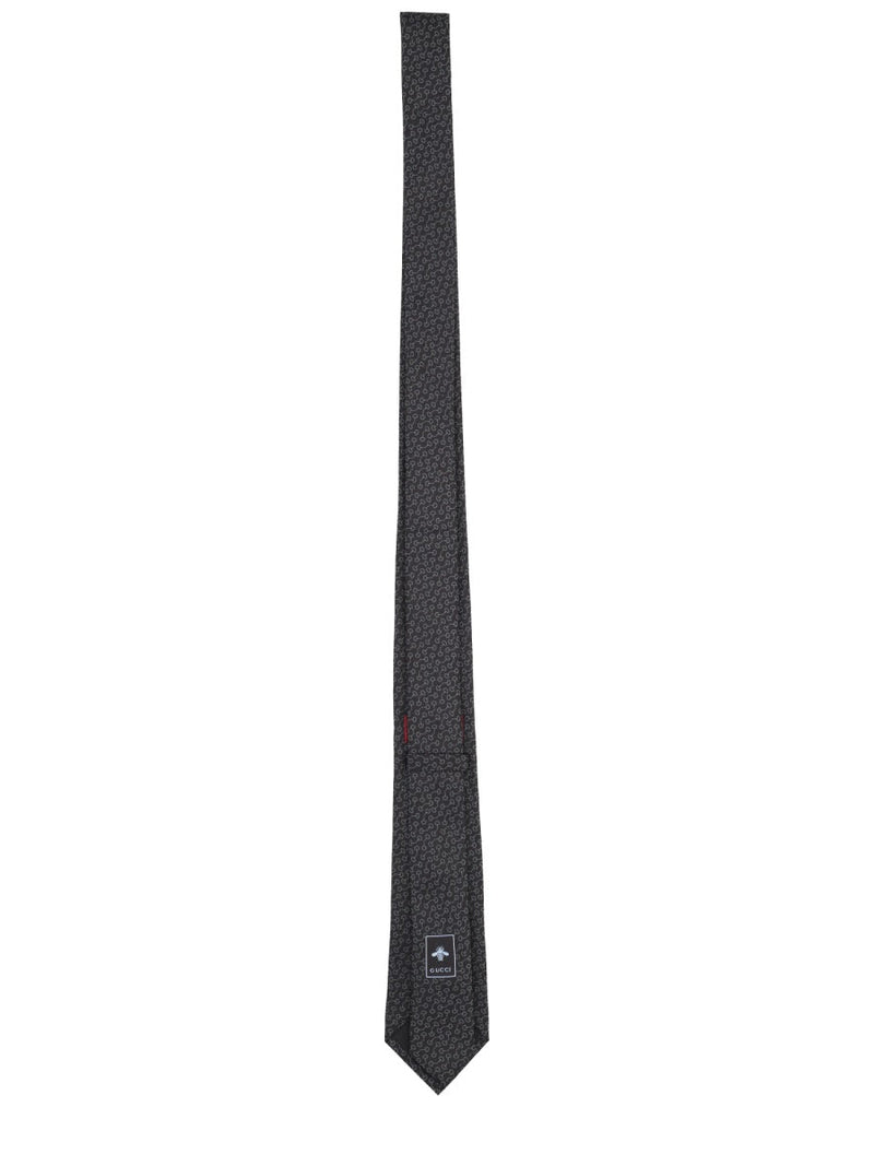 Gucci Silk With Clamp Fastenings Necktie — Black Neckties