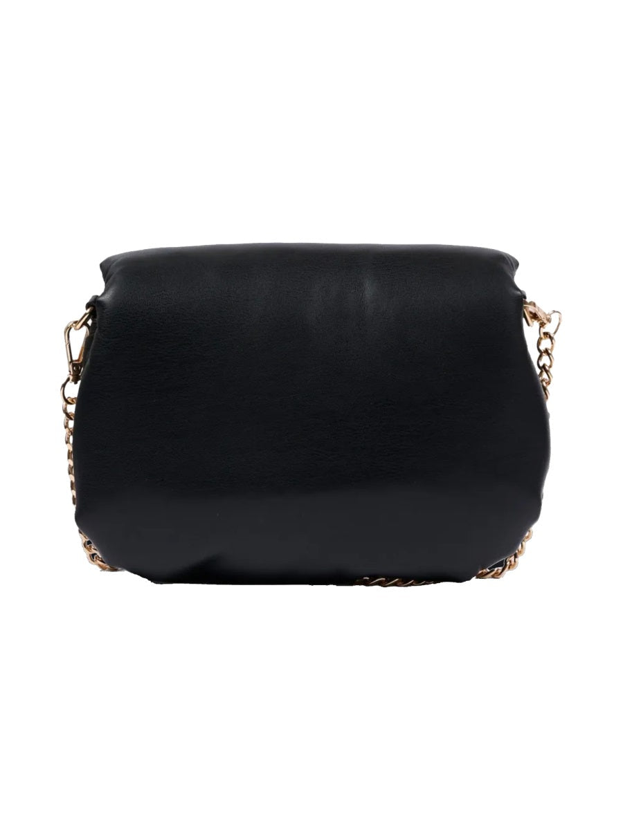 Msgm Eco-Leather Shoulder Bag — Black Polyurethane Fibre