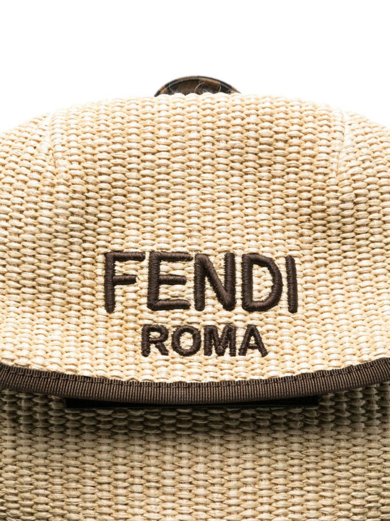 Fendi Grain Backpack — Multicolor Cotton Polyamide
